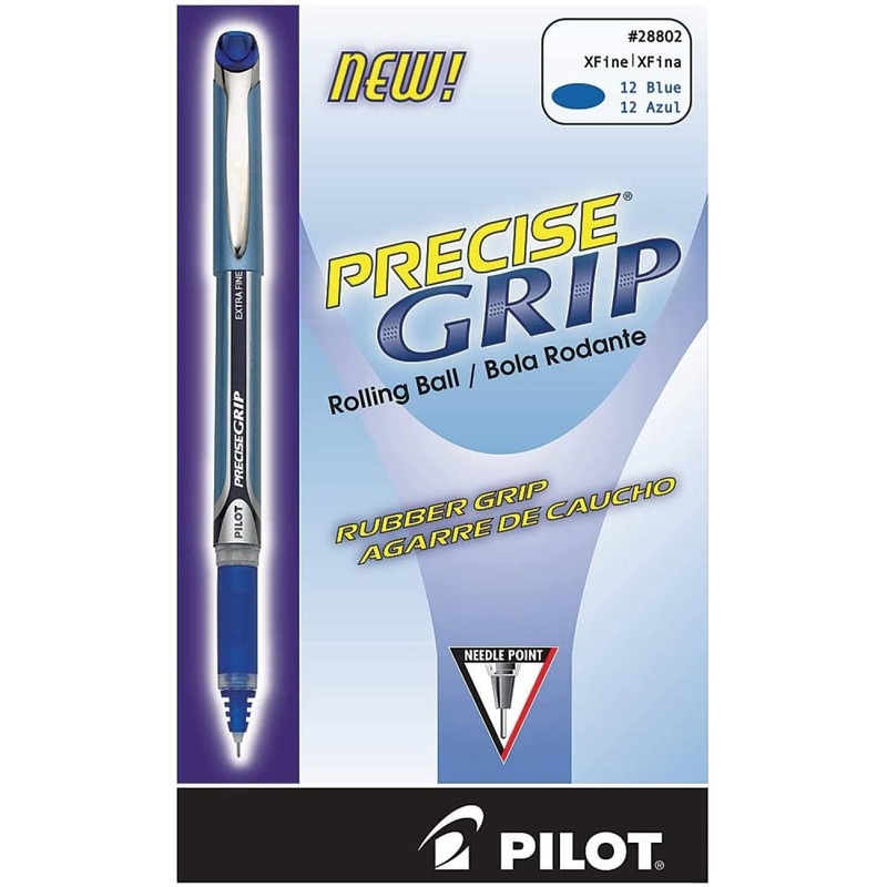 Pilot Precise Grip Rollerball Pen in Blue - Pack of 12