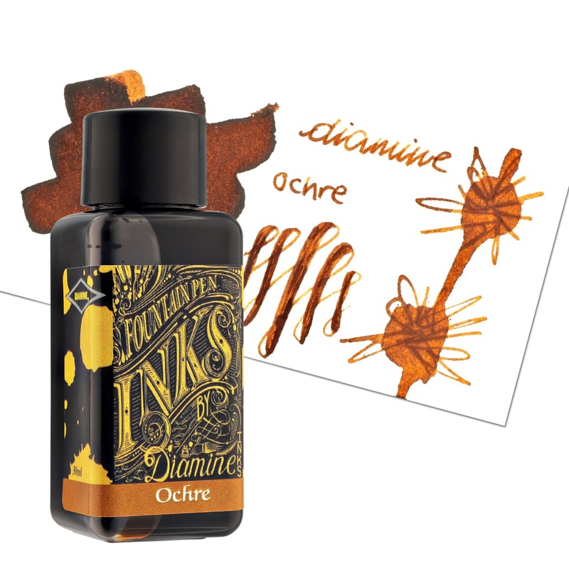 Diamine Bottled Ink in Ochre Brown