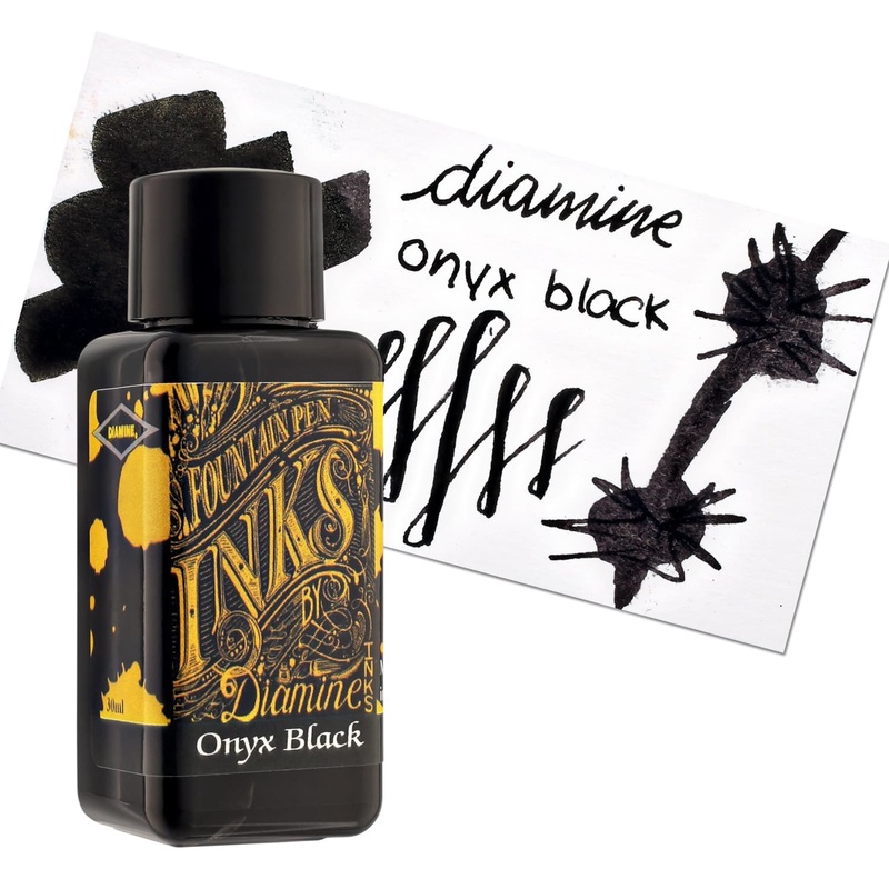 Diamine Bottled Ink in Onyx Black