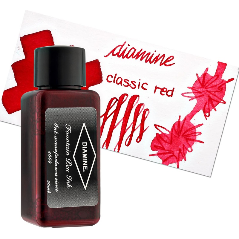 Diamine Classic Bottled Ink in Classic Red