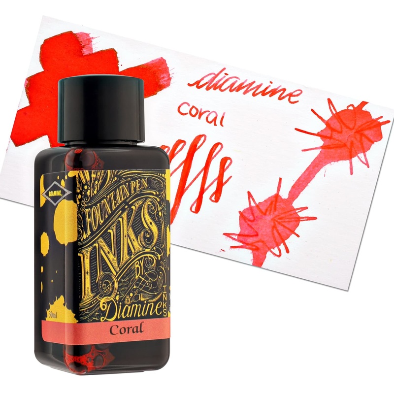 Diamine Classic Bottled Ink in Coral