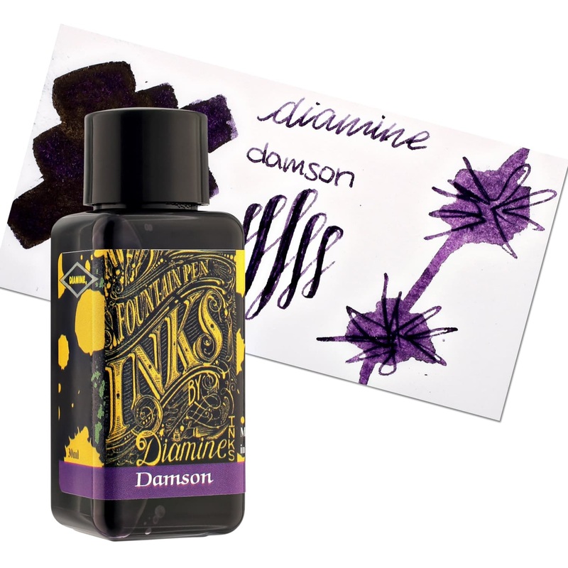Diamine Classic Bottled Ink in Damson Dark Lilac