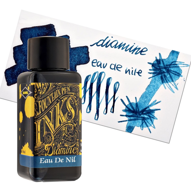 Diamine Classic Bottled Ink in Eau de Nil Blue