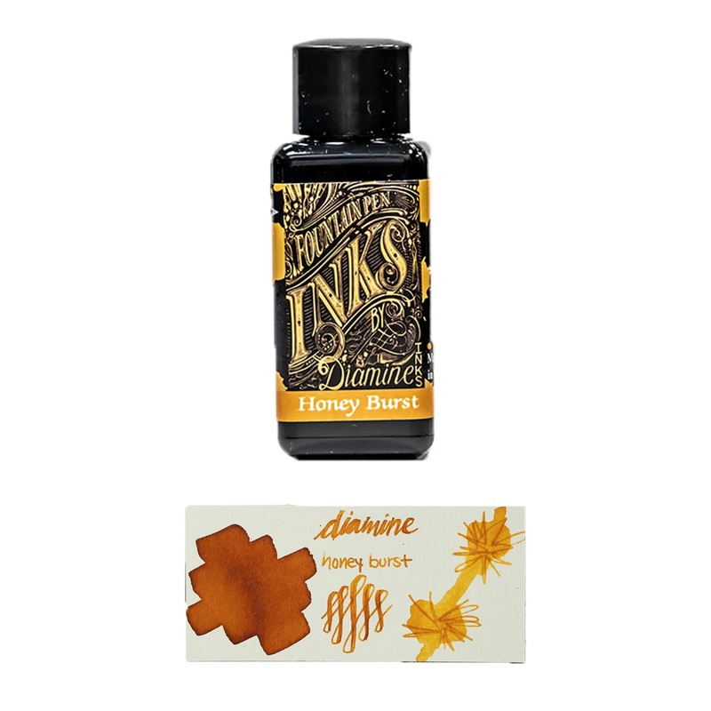 Diamine Guitar Bottled Ink in Honey Burst