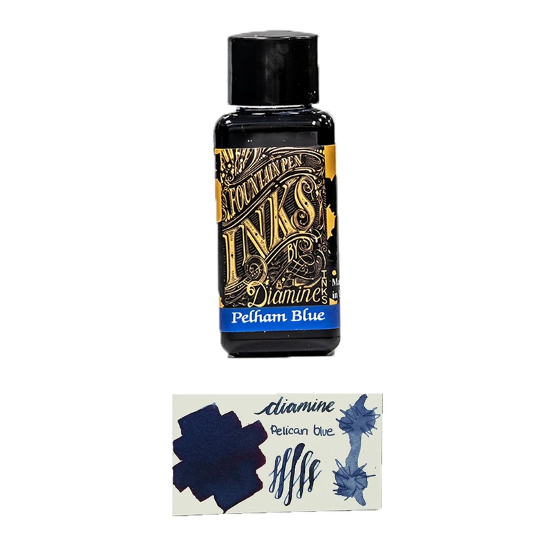 Diamine Guitar Bottled Ink in Pelham Blue Burst