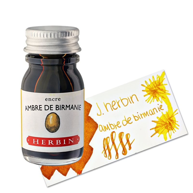 J. Herbin Ambre de Birmanie (Amber of Burma) Bottled Ink and Cartridges