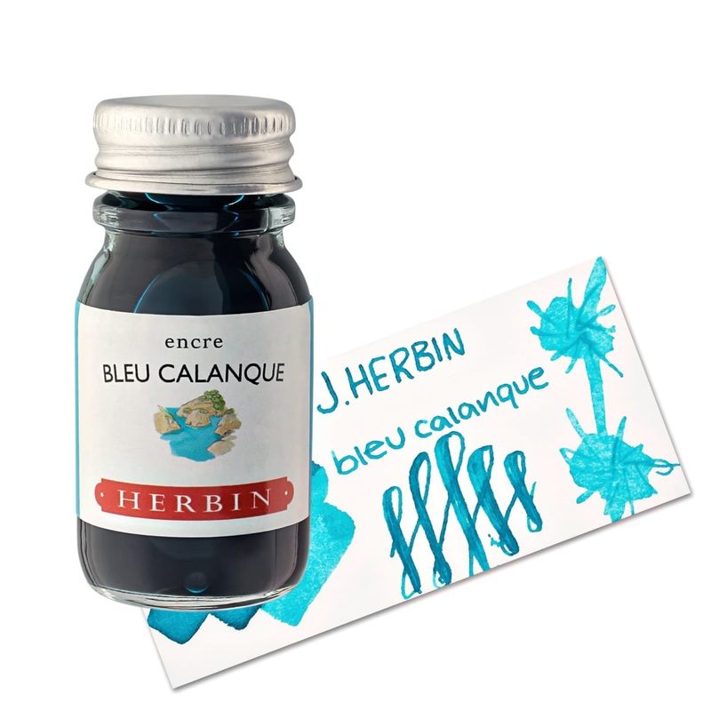 J. Herbin Bleu Calanque (Cove Blue) Bottled Fountain Pen Ink