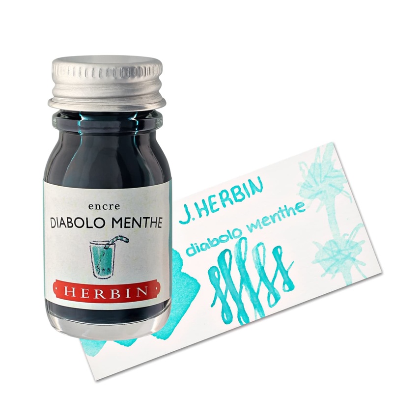 J. Herbin Diabolo Menthe (Mint Lemonade) Bottled Fountain Pen Ink
