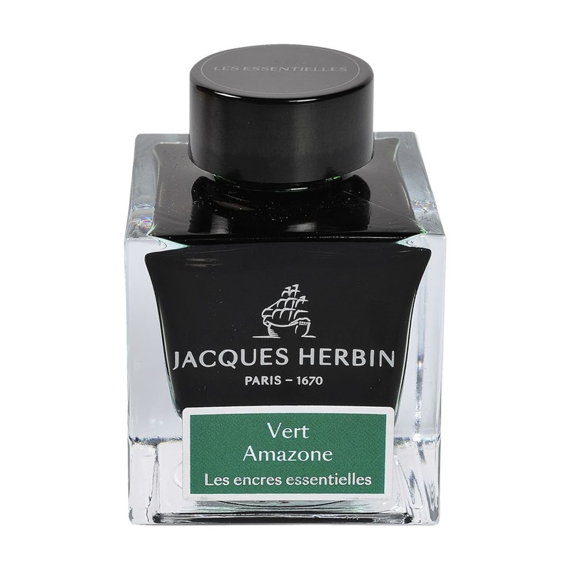 J. Herbin Vert Amazone Essential Bottled Ink and Cartridges