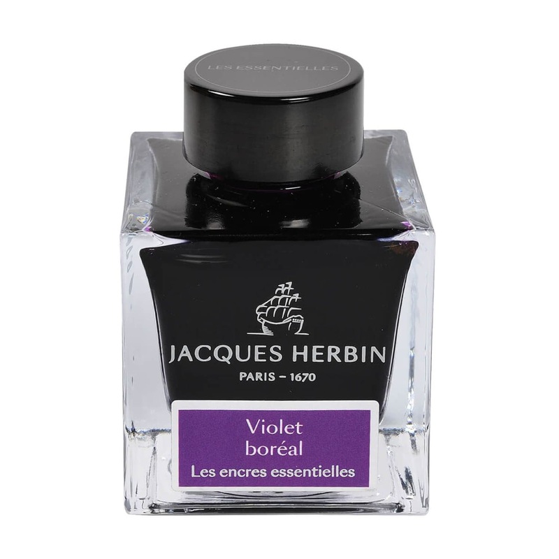 J. Herbin Violet Boreal Essential Bottled Ink and Cartridges