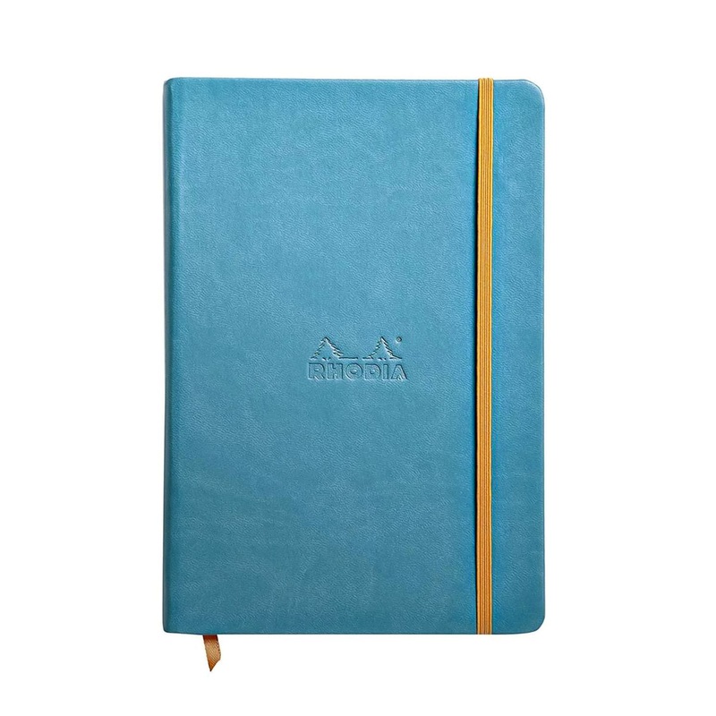 Rhodia Rhodiarama Webbies Notebook in Turquoise - 5.5 x 8.25