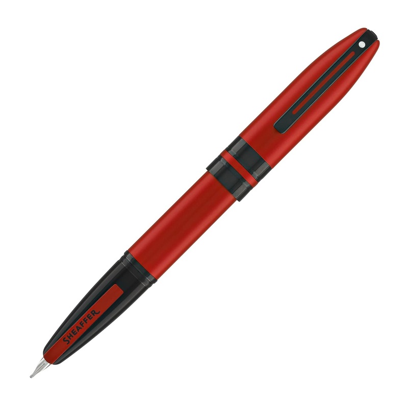 Sheaffer Icon Fountain Pen in Metallic Red Lacquer with  Black PVD Trim