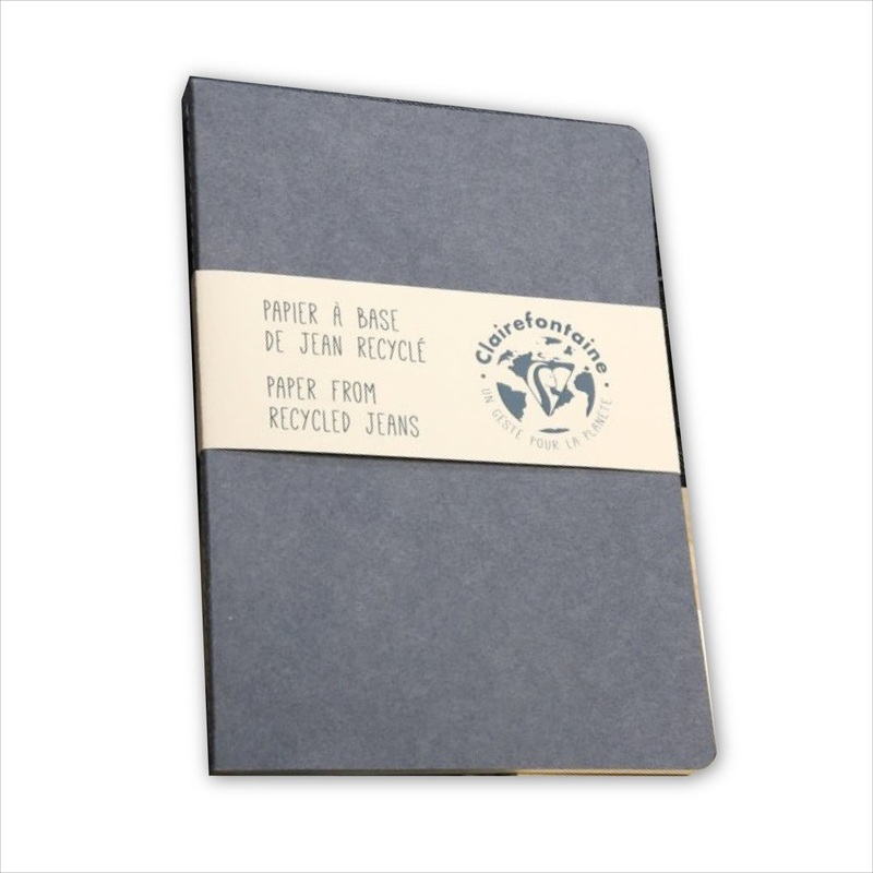 Clairefontaine Notebook in Recycled Jeans, Lined - 6 x 8.25