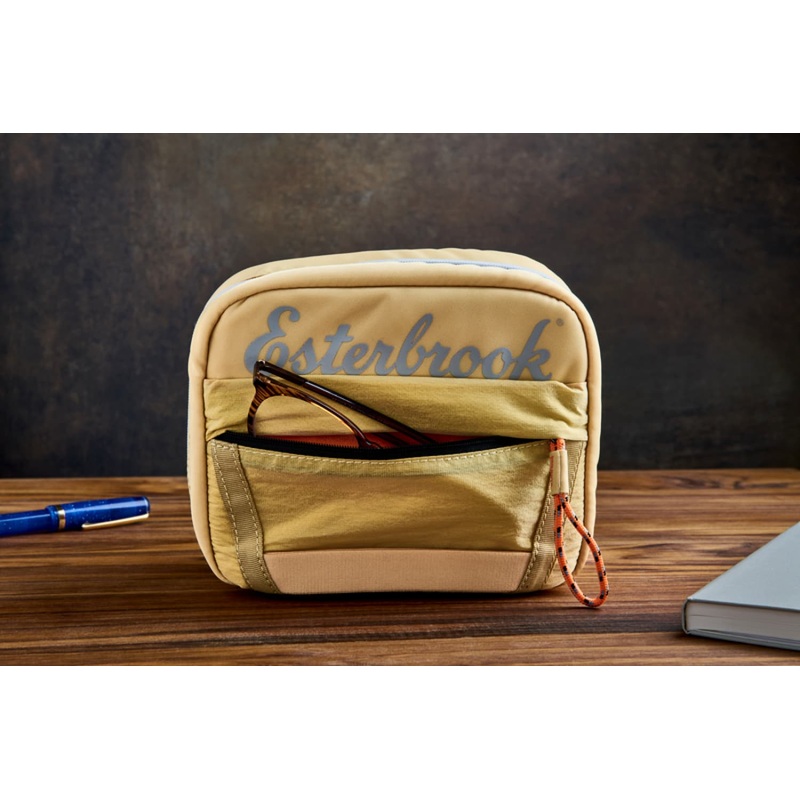 Esterbrook Cube Portable Travel Pen Case in Butter