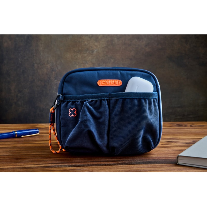 Esterbrook Cube Portable Travel Pen Case in Navy