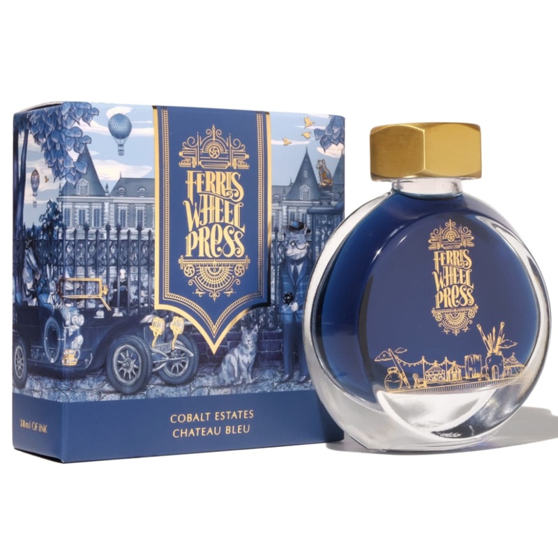 Ferris Wheel Press Bottled Ink in Cobalt Estates - 38ml