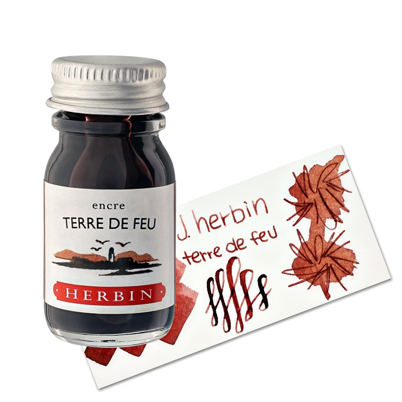 J. Herbin Bottled Ink and Cartridges in Terre de Feu (Land of Fire)