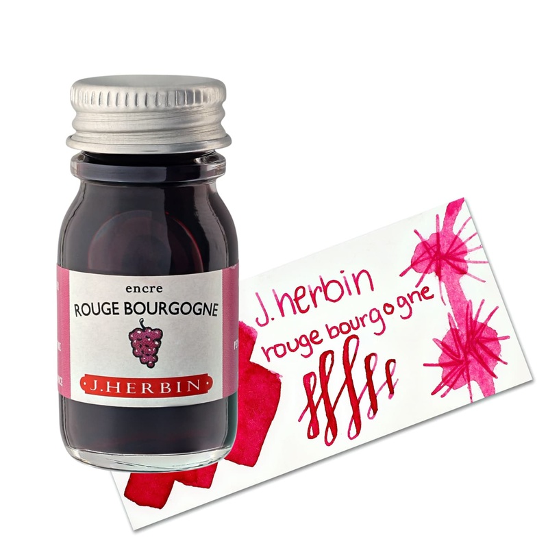 J. Herbin Rouge Bourgogne (Burgundy Red) Bottled Fountain Pen Ink