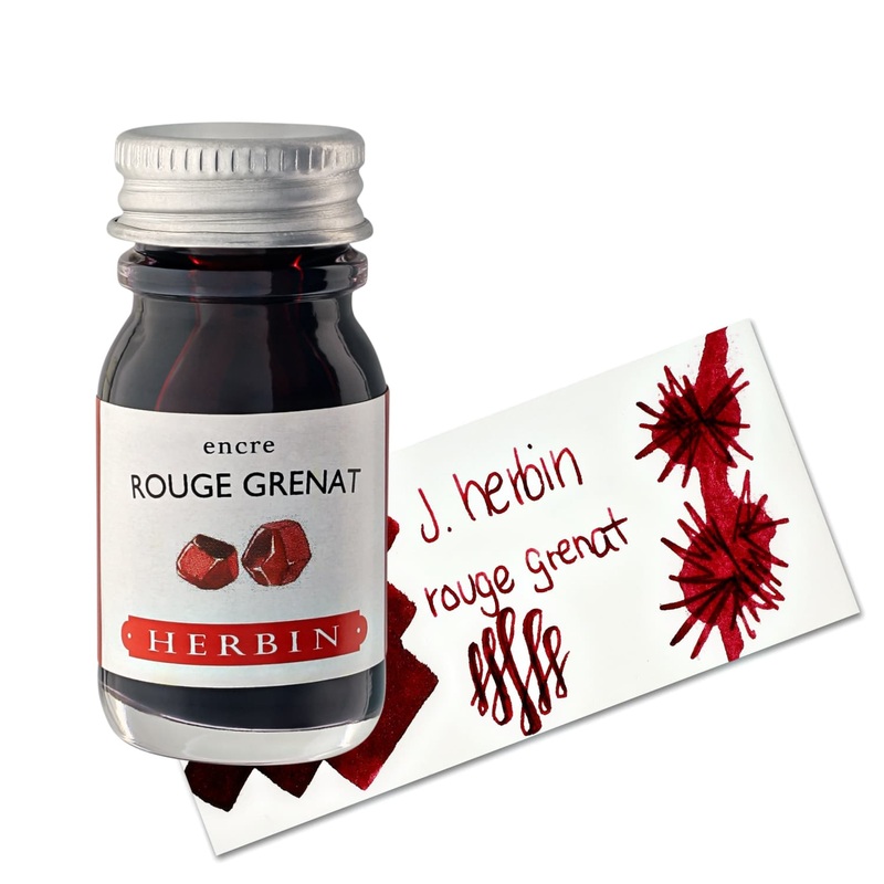 J. Herbin Rouge Grenat (Garnet Red) Bottled Fountain Pen Ink