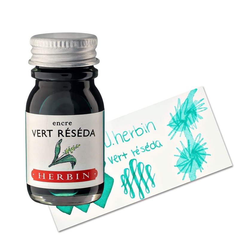 J. Herbin Vert Rsda (Green Mignonette) Bottled Fountain Pen Ink