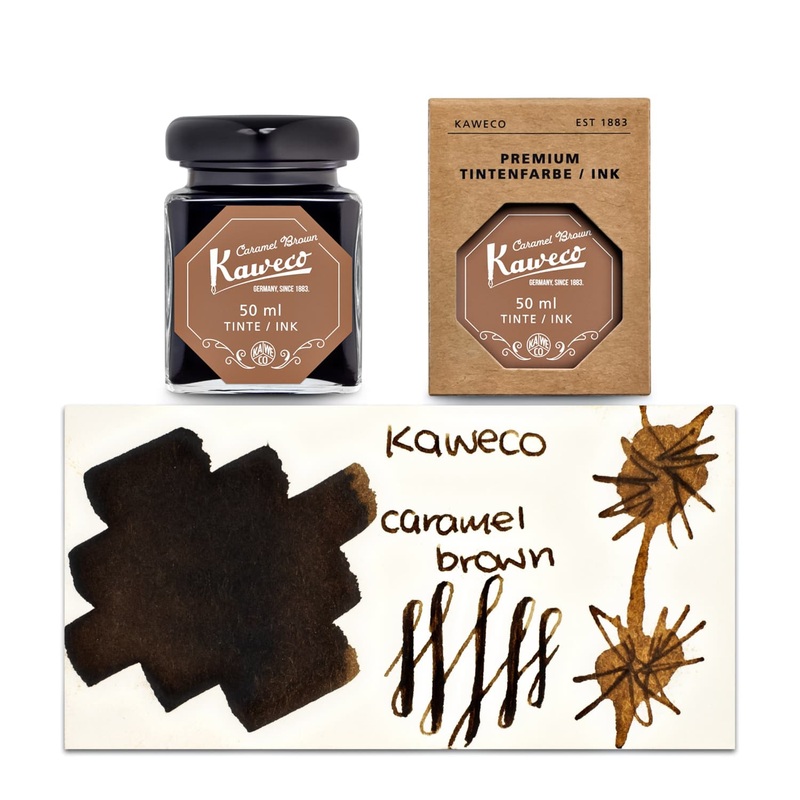 Kaweco Bottled Ink and Cartridges in Caramel Brown