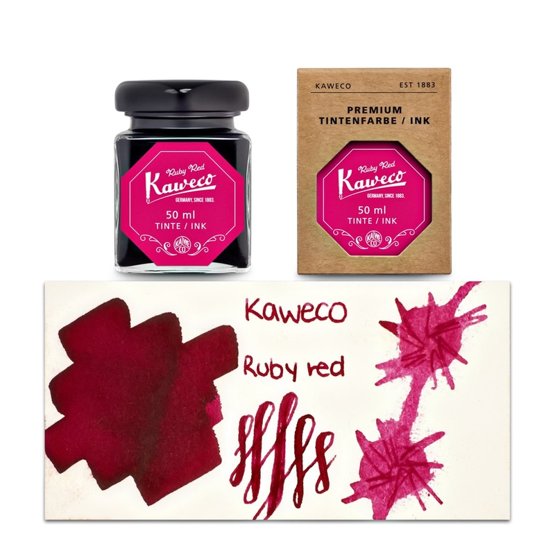 Kaweco Bottled Ink and Cartridges in Ruby Red