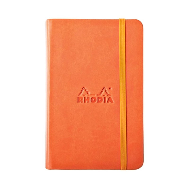 Rhodia Rhodiarama A6 Webbies Notebook in Tangerine - 3.5 x 5.5
