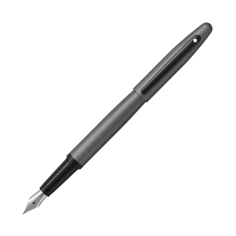 Sheaffer VFM Fountain Pen in Matte Gunmetal Gray Lacquer with Black Trim