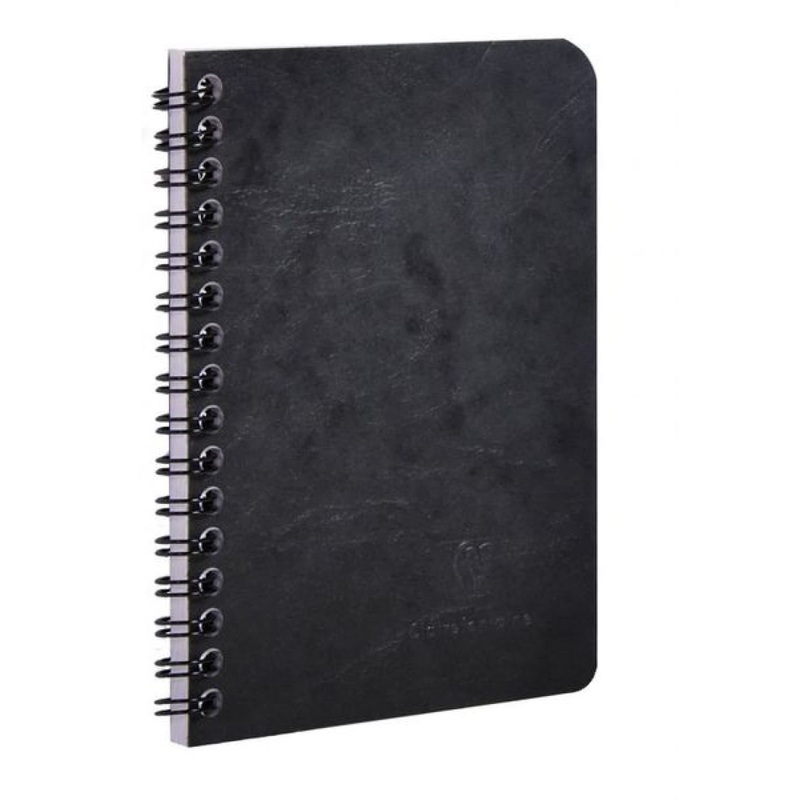 Clairefontaine Wirebound Basics Ruled Notebook in Black