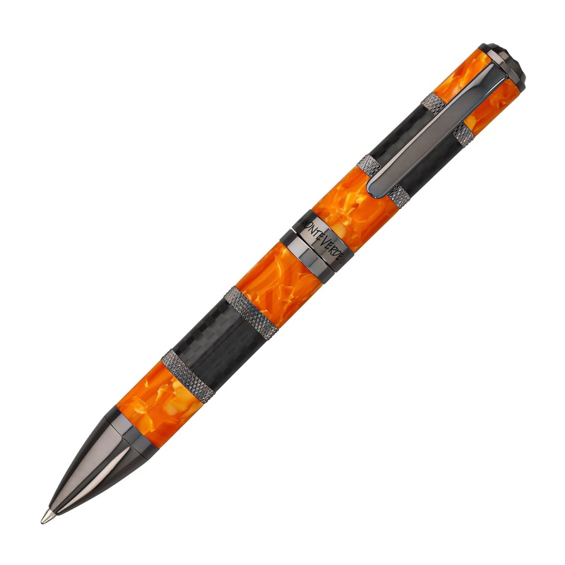 Monteverde Regatta Sport Ballpoint Pen in Orange/Carbon Fiber
