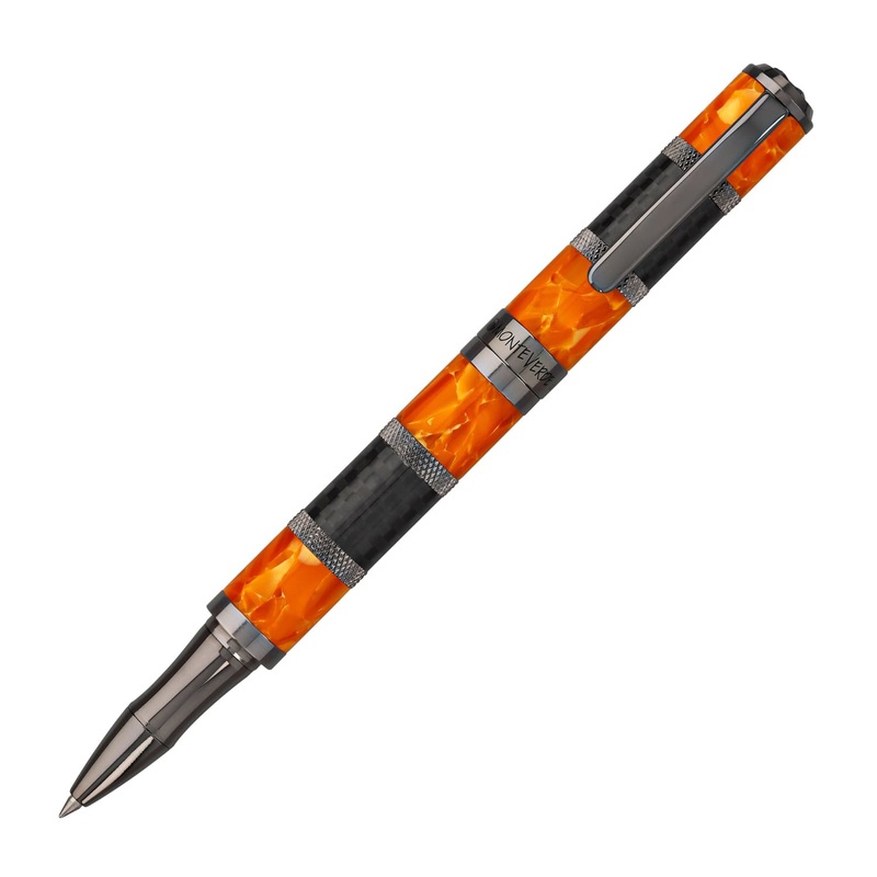 Monteverde Regatta Sport Rollerball Pen in Orange/Carbon Fiber