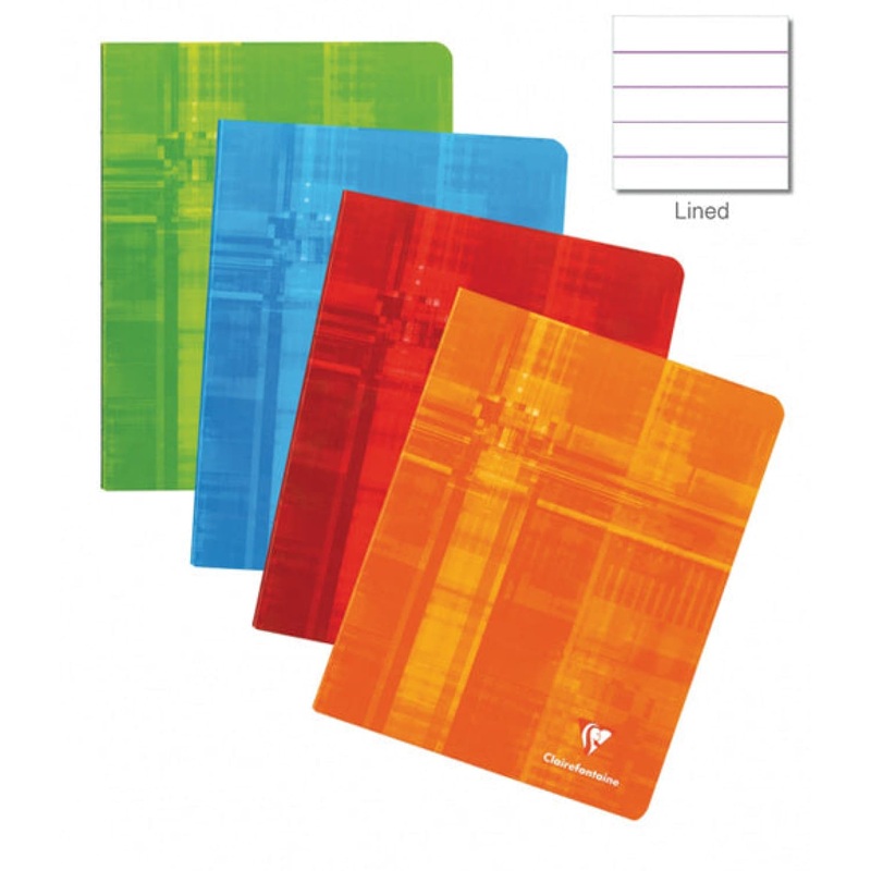 Single Clairefontaine Staplebound Lined Notebook - Assorted Color