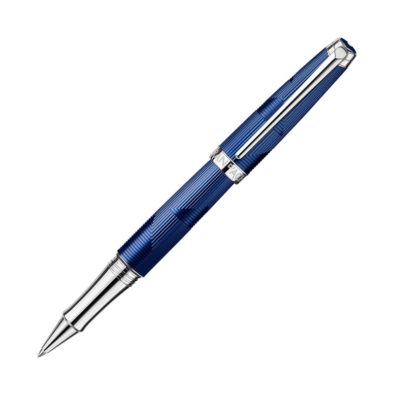 Caran d'Ache Lman Rollerball Pen in Bleu Marin
