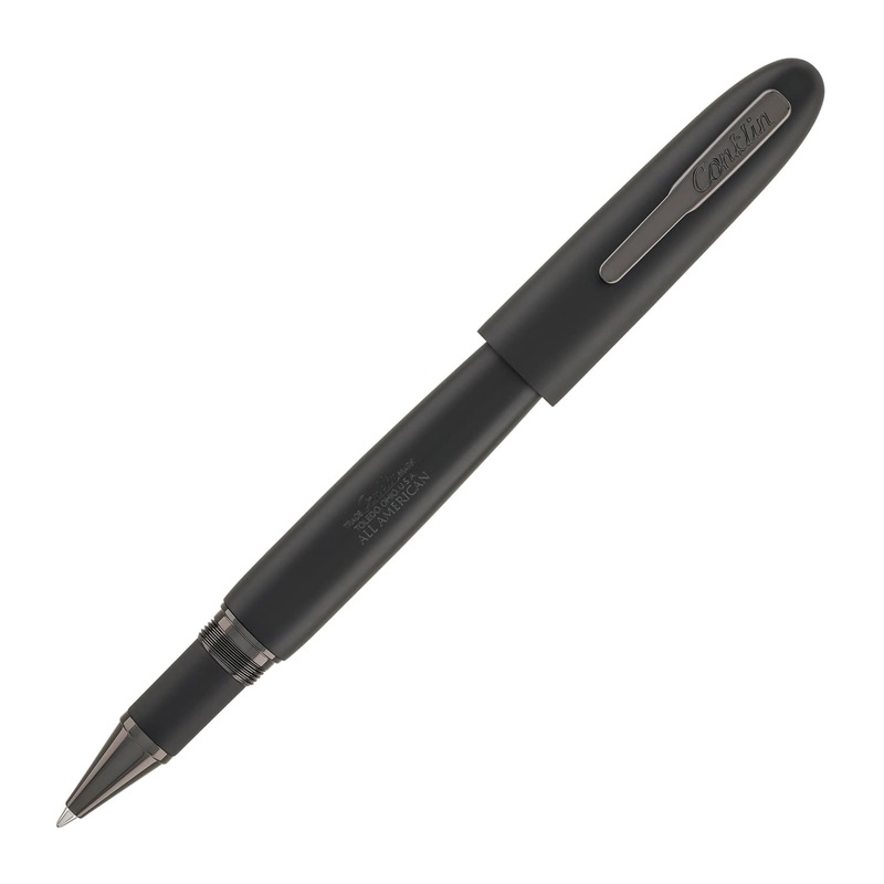 Conklin All American Rollerball Pen in Matte Black with Gunmetal Trim