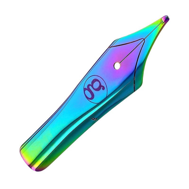 Jowo #6 Stainless Steel Replacement Nib in Rainbow