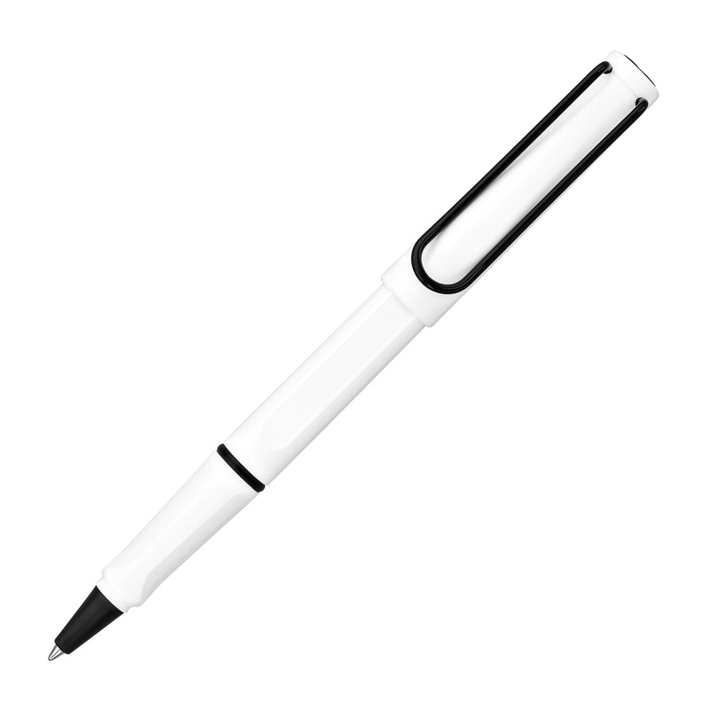 Lamy Safari Rollerball Pen in White with Black Clip 2022 Special Edition