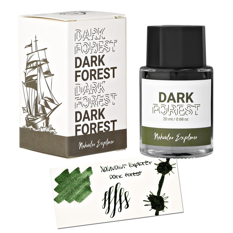 Nahvalur Explorer Bottled Ink in Dark Forest - 20mL
