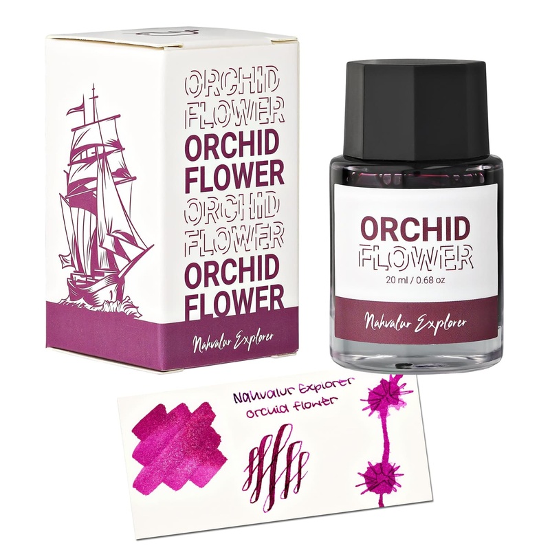 Nahvalur Explorer Bottled Ink in Orchid Flower - 20mL