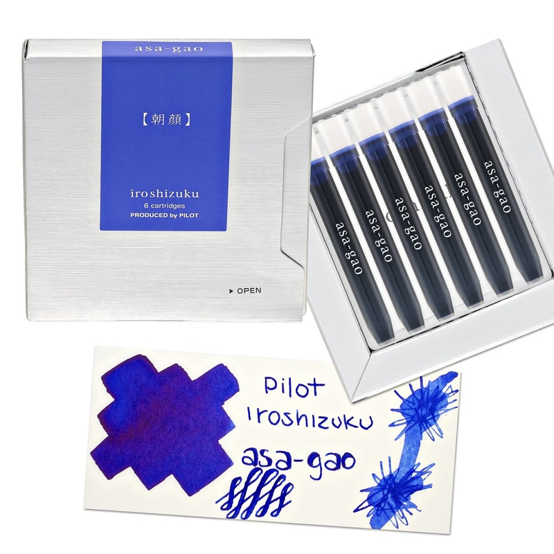 Pilot Iroshizuku Ink Cartridges in Asa-gao (Morning Glory) - Pack of 6