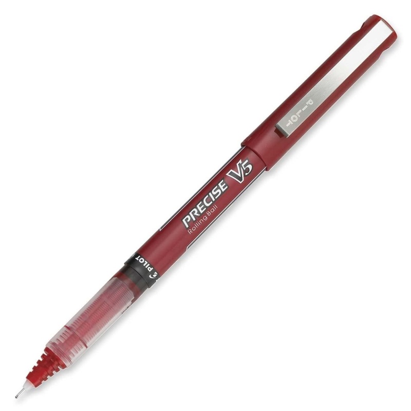 Pilot Precise V5 Rollerball Stick Pen in Red Liquid Ink - Extra Fine Point