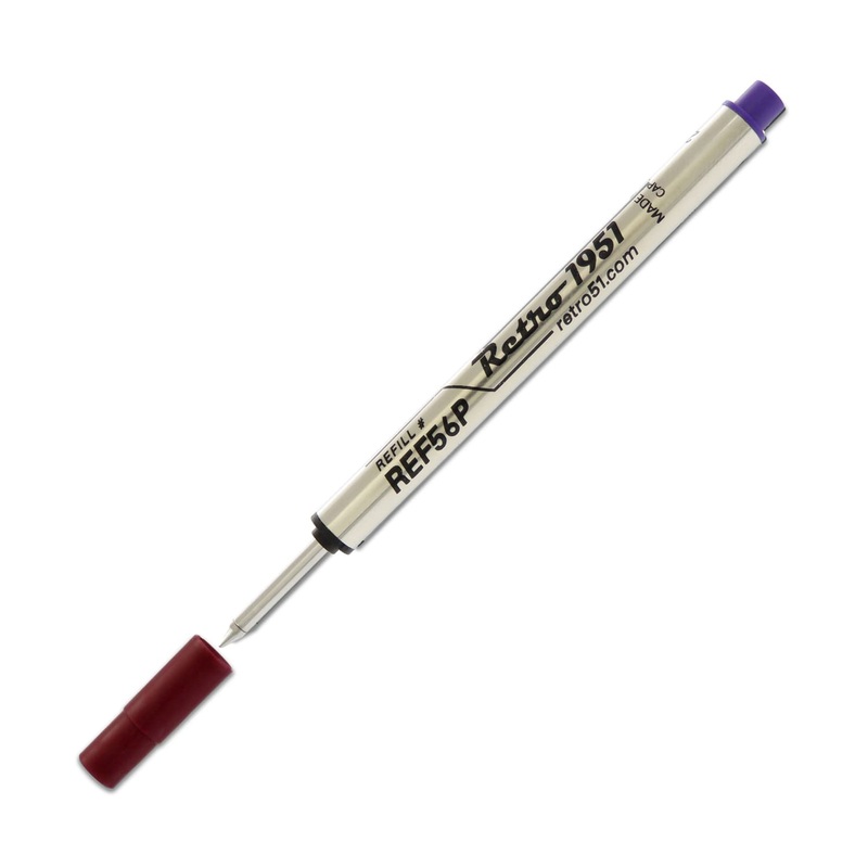 Retro 51 Retractable Rollerball Refill in Purple for Tornado Pens