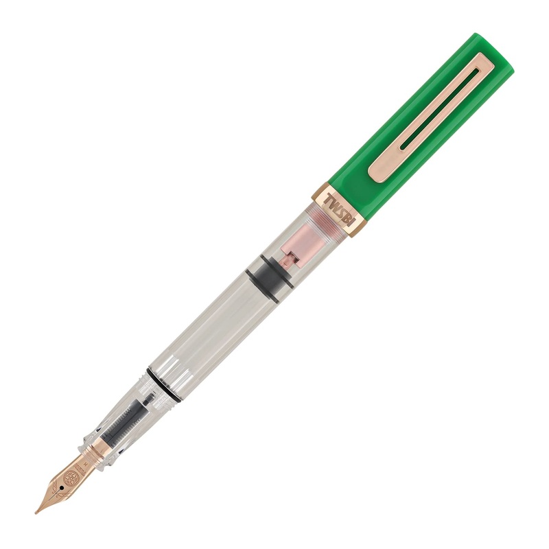 TWSBI Eco-T Fountain Pen in Royal Jade Special Edition with 18mL Midnight Blue Ink