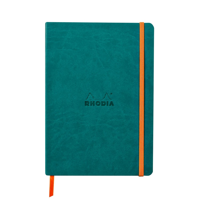 Rhodia Rhodiarama A5 Softcover Notebook in Peacock - 5.5 x 8.25
