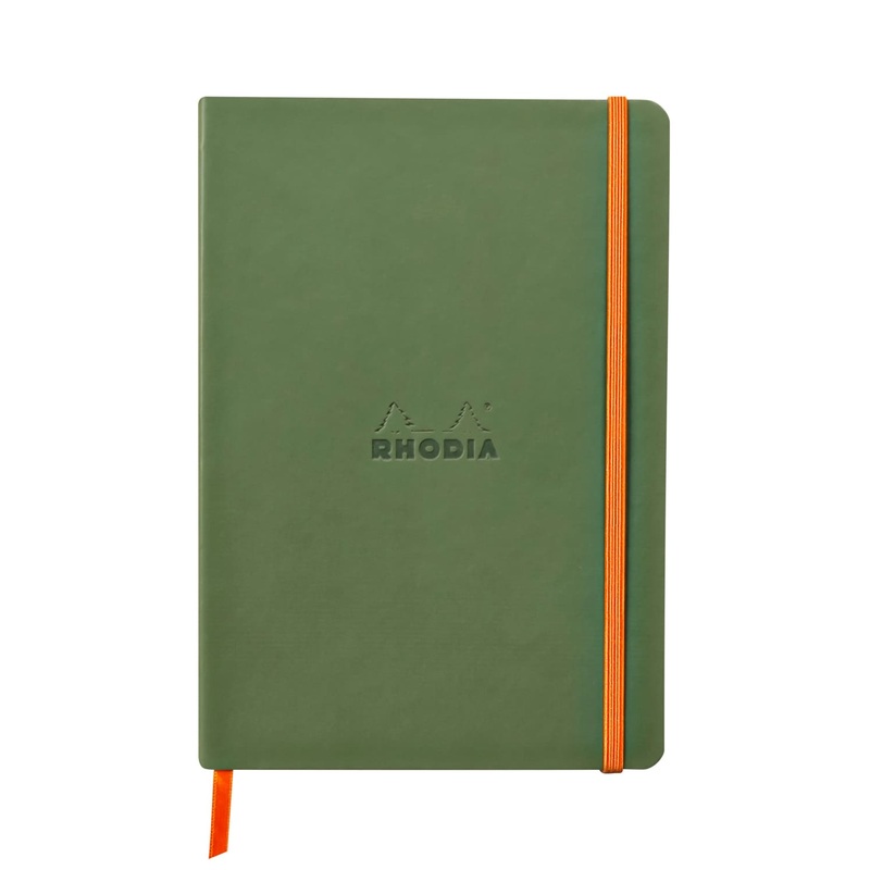 Rhodia Rhodiarama A5 Softcover Notebook in Sage - 5.5 x 8.25