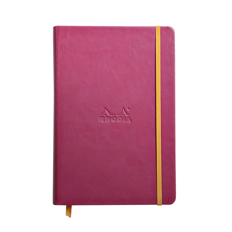 Rhodia Rhodiarama A5 Webbies Notebook in Raspberry - 5.5 x 8.25