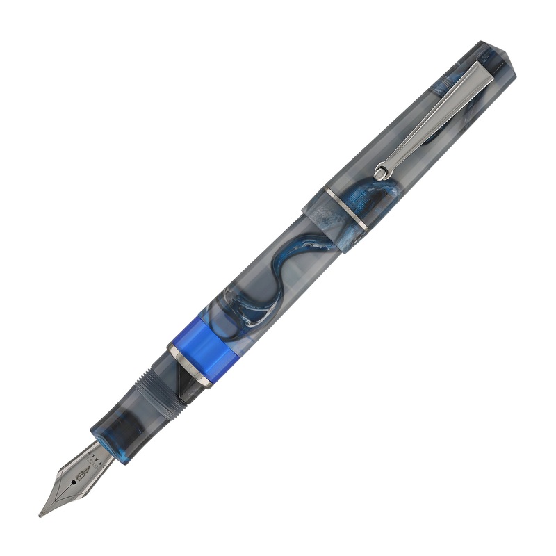 Delta Duna Piston Fountain Pen in Reflex Grey