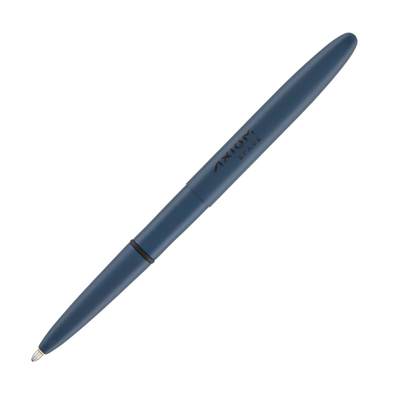 Fisher Space Pen Bullet Ballpoint Pen in Cerakote Elite Navy Blue with Axiom Space Logo