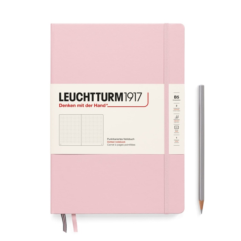 Leuchtturm 1917 Composition Hardcover Dot Grid Notebook in Powder - B5