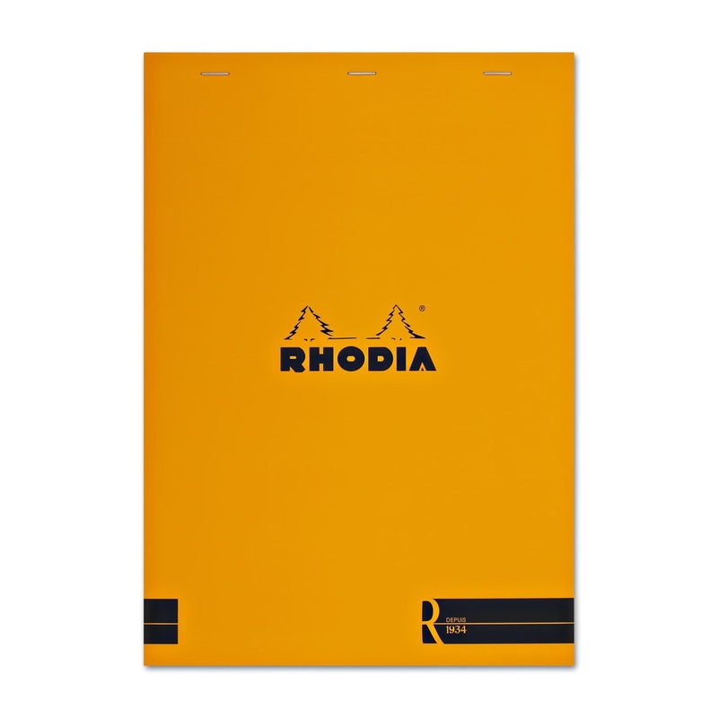 Rhodia Staplebound R Premium Notepad in Orange -  8.25 x 11.75