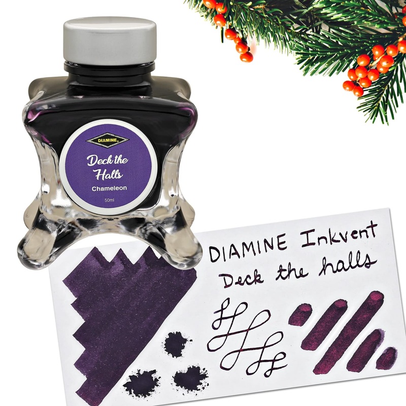 Diamine Inkvent Green Edition Chameleon Bottled Ink in Deck the Halls - 50 mL